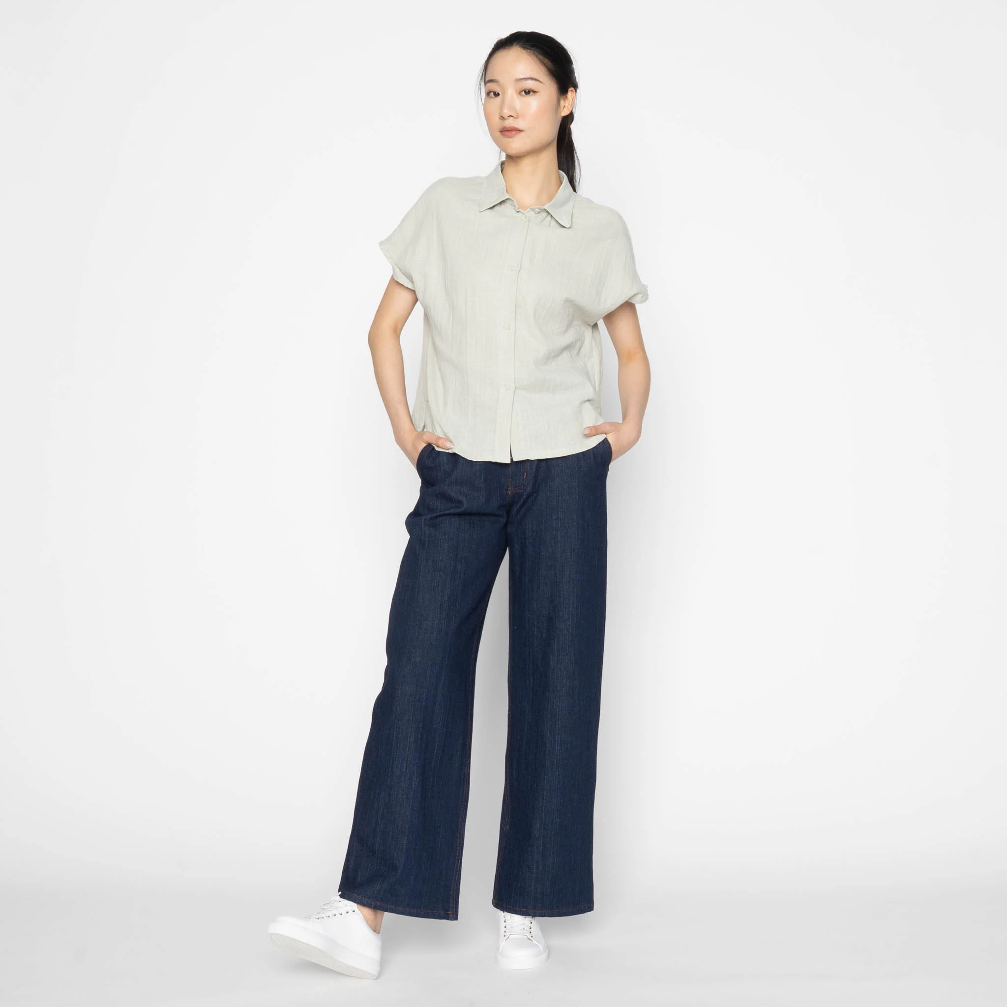 Billie Shirt - Double Weave Gauze - Mint - Image 6