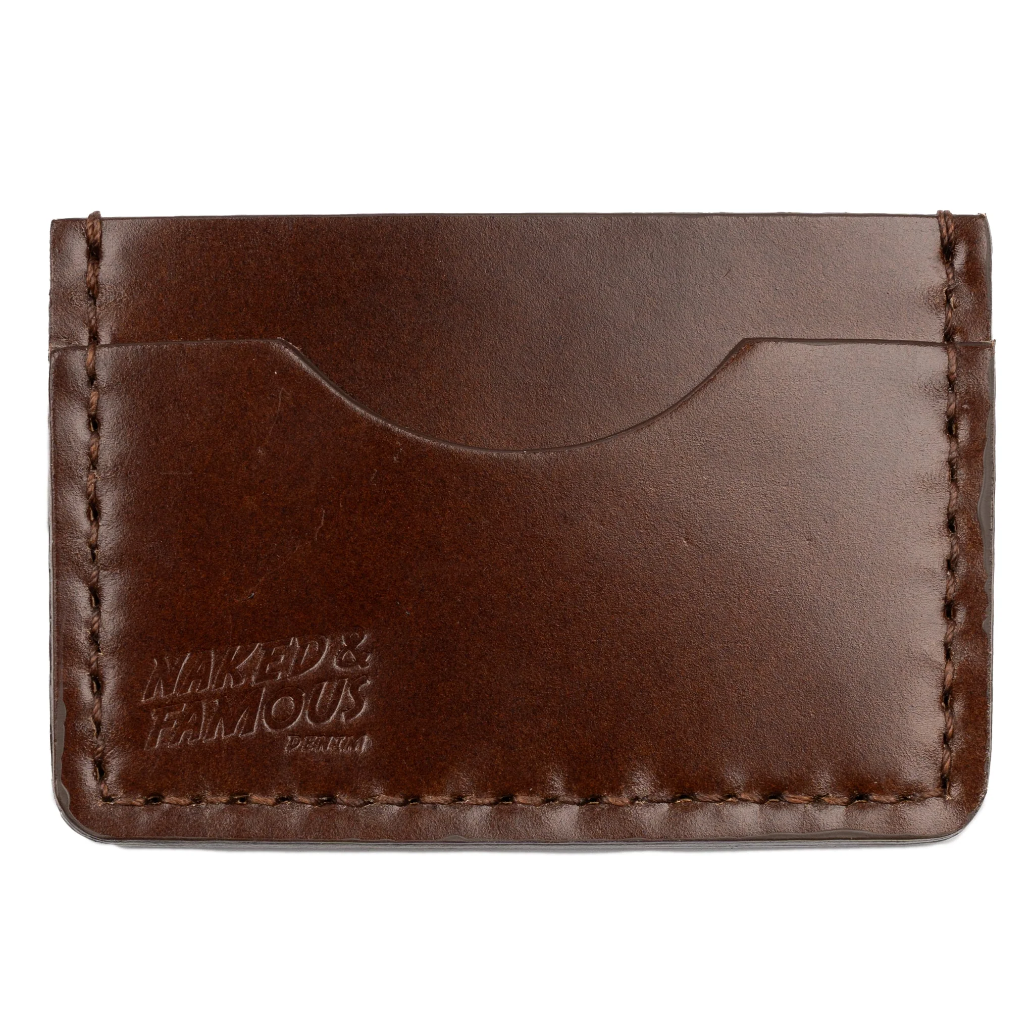 Card Case - Shinki Cordovan Leather - Walnut Brown