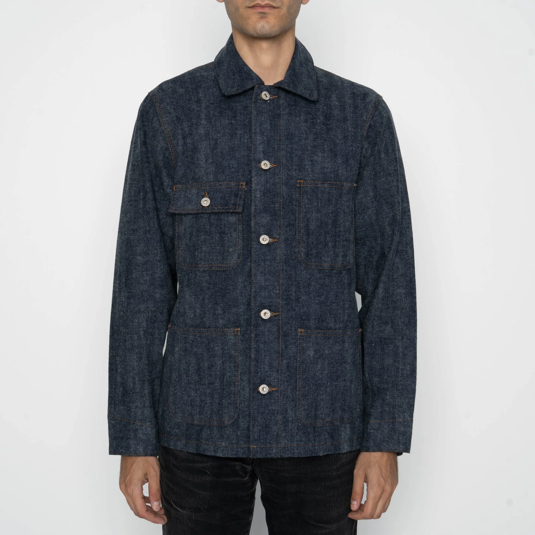 Chore Coat - Max Brush Selvedge - Indigo - Image 2