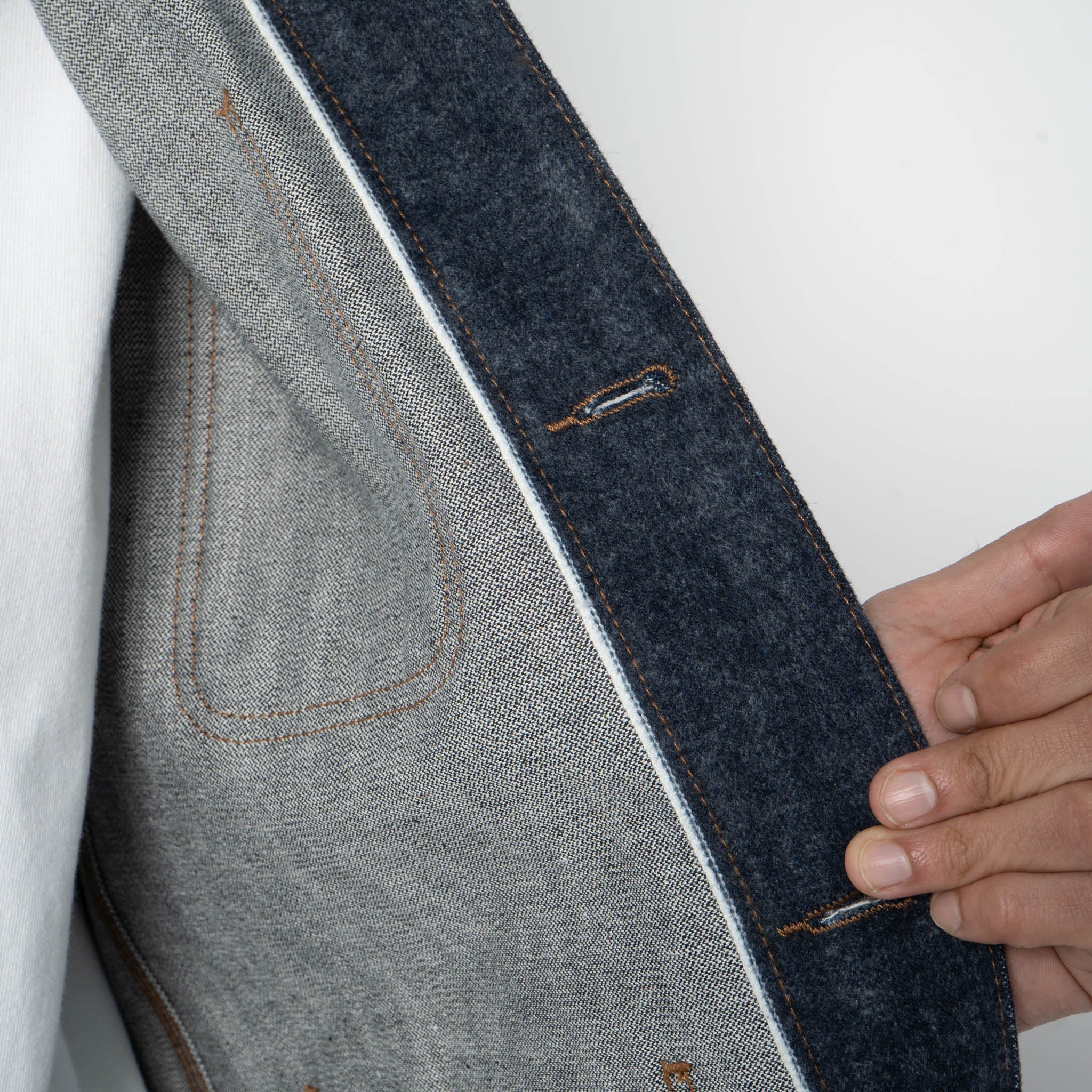 Chore Coat - Max Brush Selvedge - Indigo - Image 7