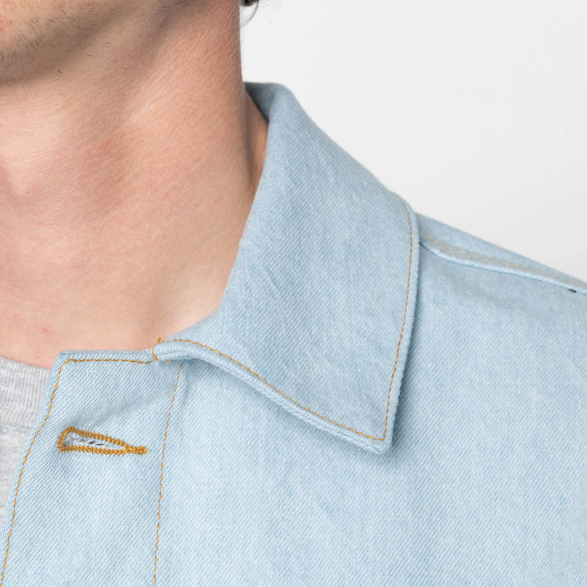 Chore Coat - Secret Agent Denim - Bleach Blue - Image 5