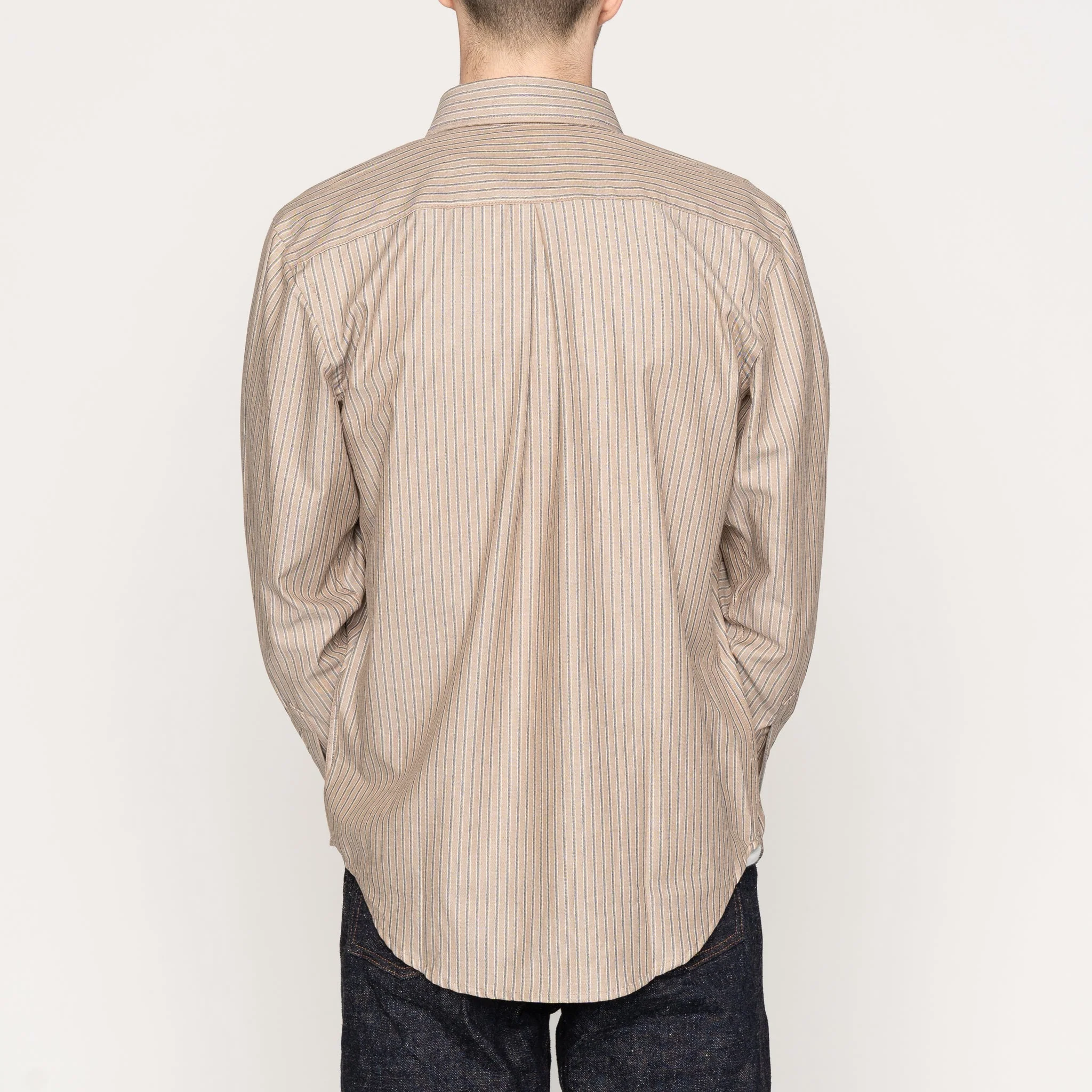 Easy Shirt - Soft Finish Classic Stripe - Taupe - Image 3