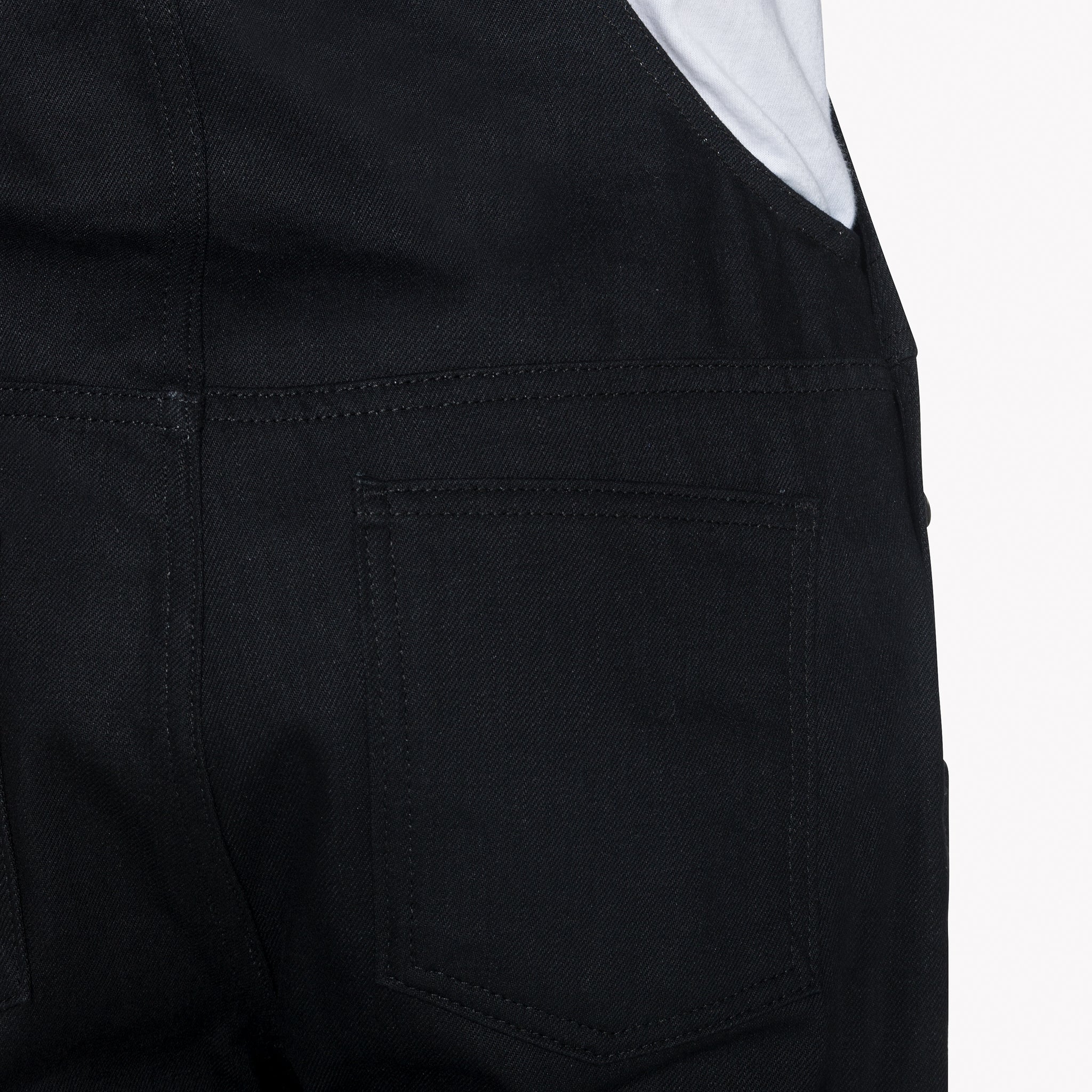 Weird Guy Overalls - Solid Black Selvedge - Image 3