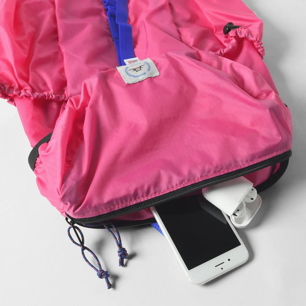 Packable Backpack - 70D Ripstop Nylon Pink - Image 3