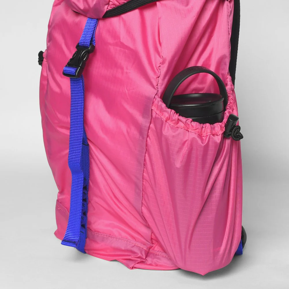 Packable Backpack - 70D Ripstop Nylon Pink - Image 5
