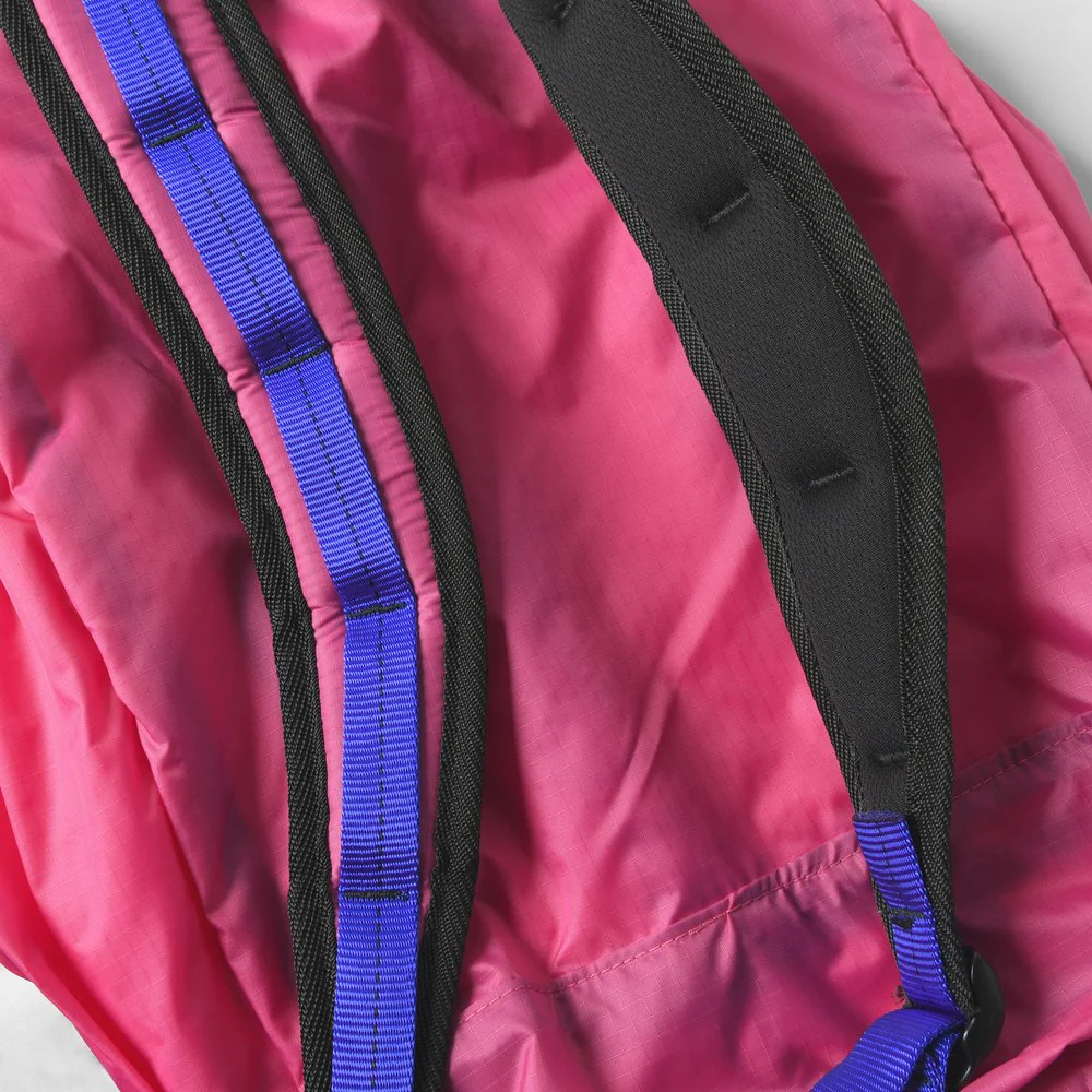 Packable Backpack - 70D Ripstop Nylon Pink - Image 6