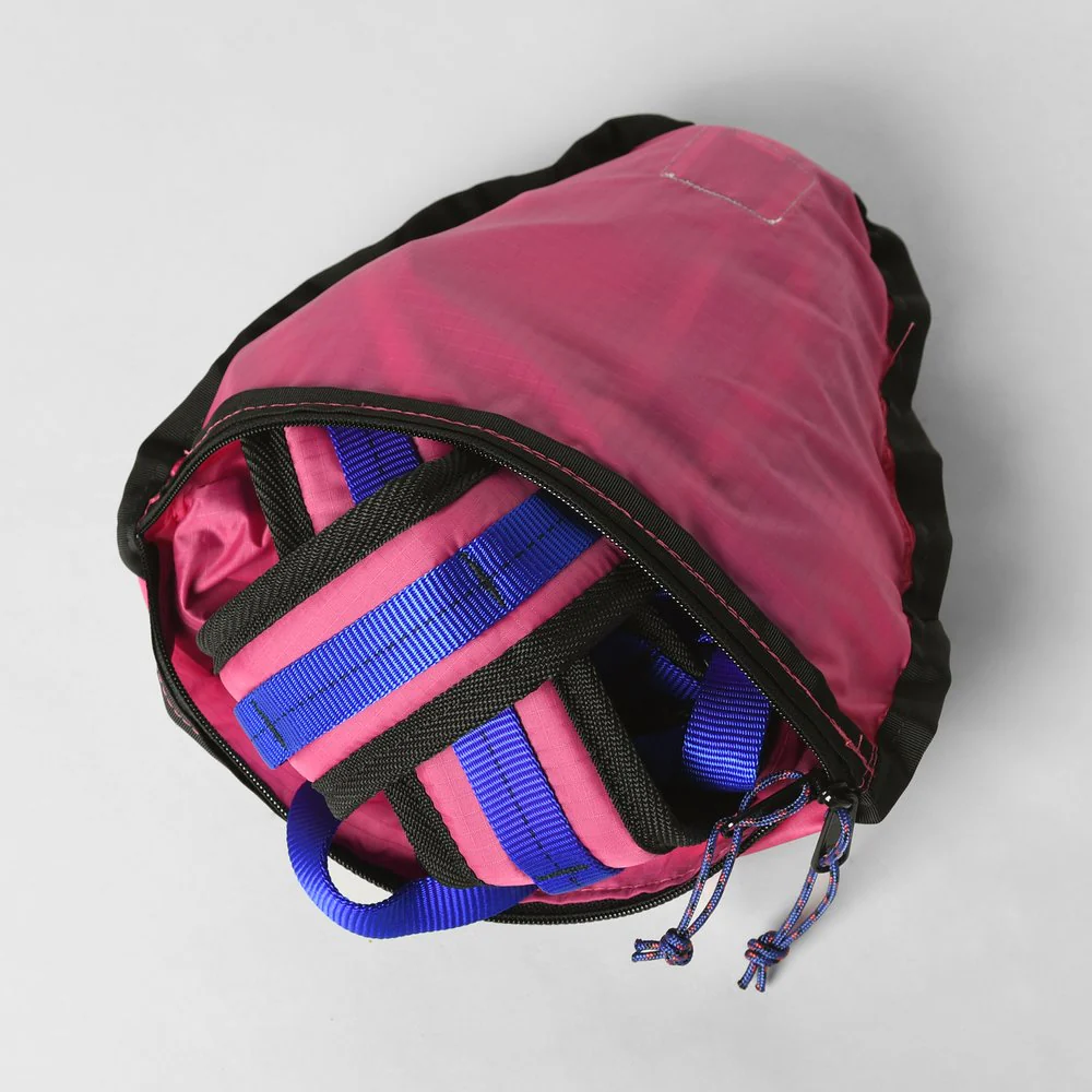 Packable Backpack - 70D Ripstop Nylon Pink - Image 7