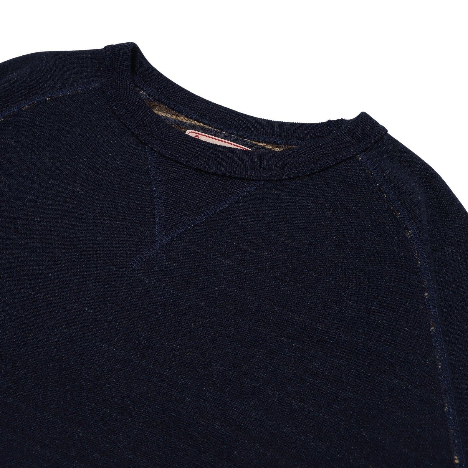 Pullover Crewneck - Real Indigo Blanket Striped French Terry - Image 3