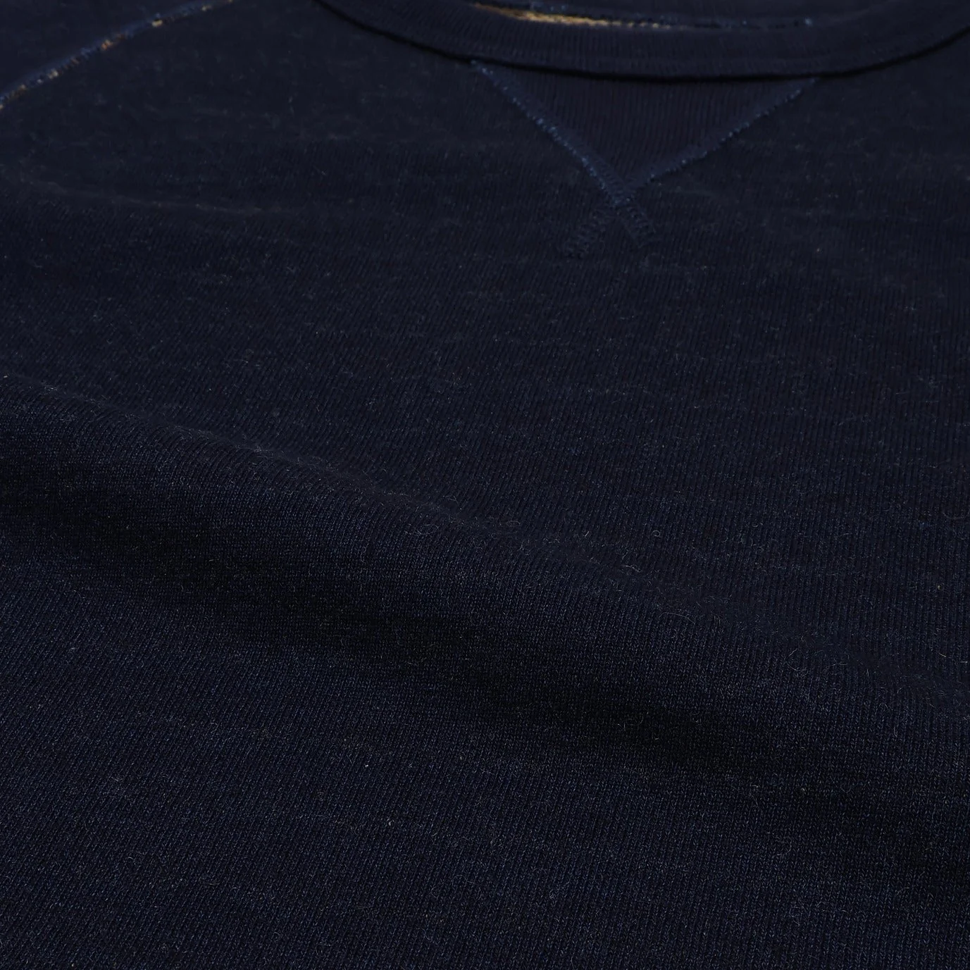 Pullover Crewneck - Real Indigo Blanket Striped French Terry - Image 4