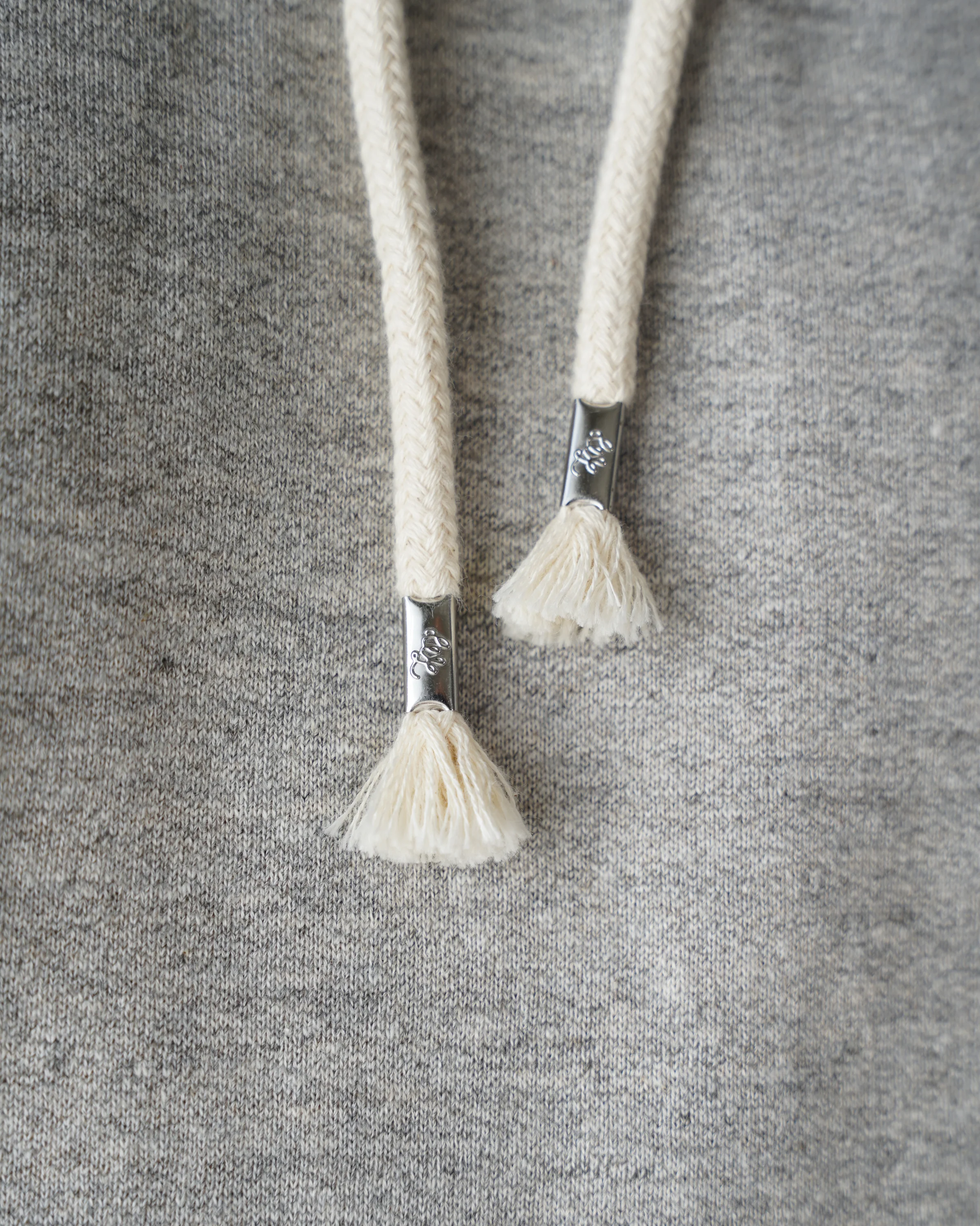 Pullover Hoodie - Fleeced Foxfibre® - Heather Grey - Image 7