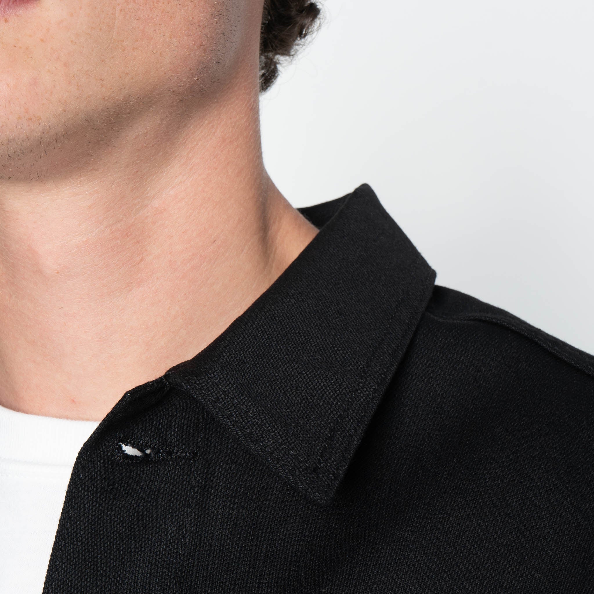 Denim Jacket - Solid Black Selvedge - Image 6
