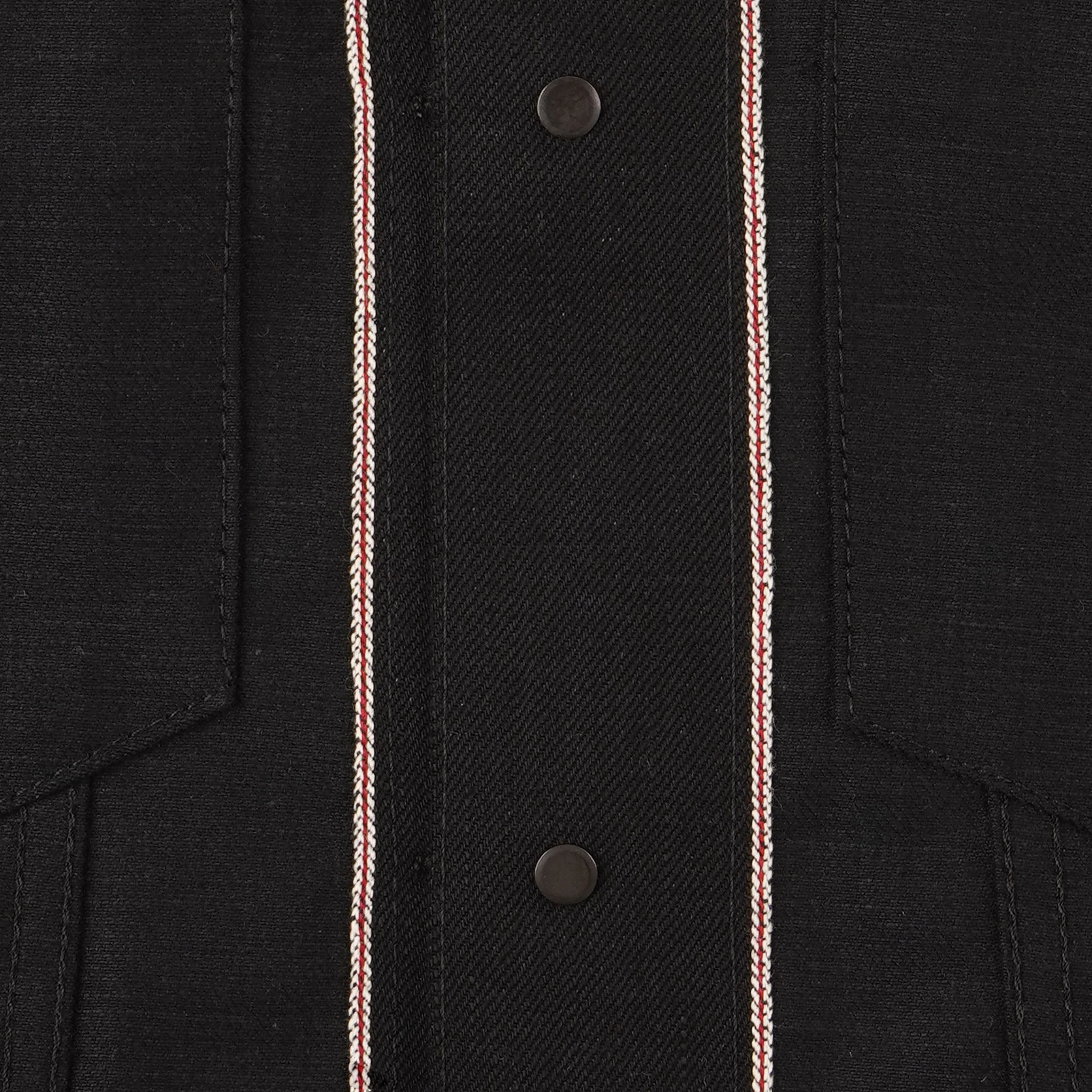 Denim Jacket - Solid Black Selvedge - Image 9