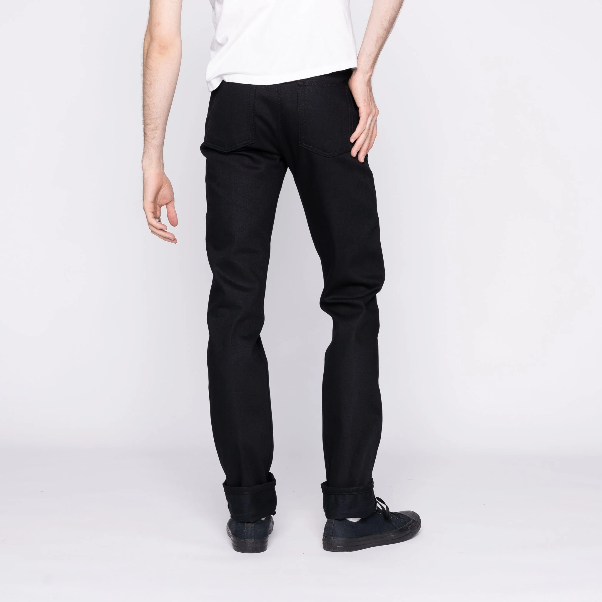 Weird Guy - Solid Black Selvedge - 36" Long Inseam - Image 3