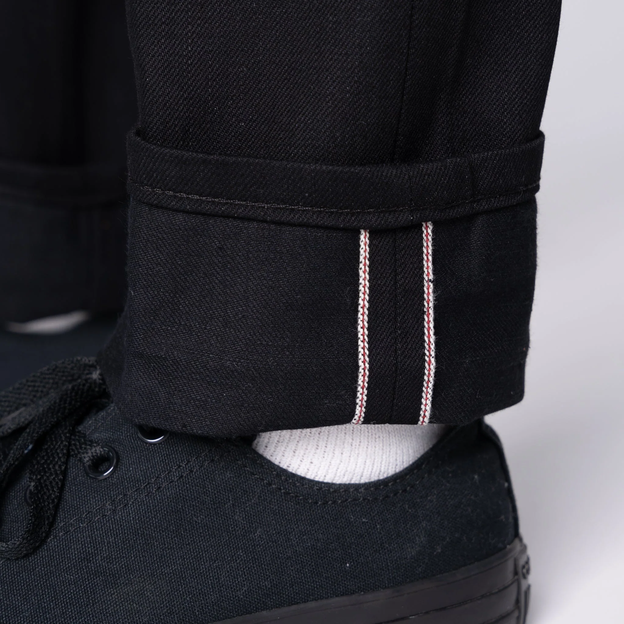 Weird Guy - Solid Black Selvedge - 36" Long Inseam - Image 6