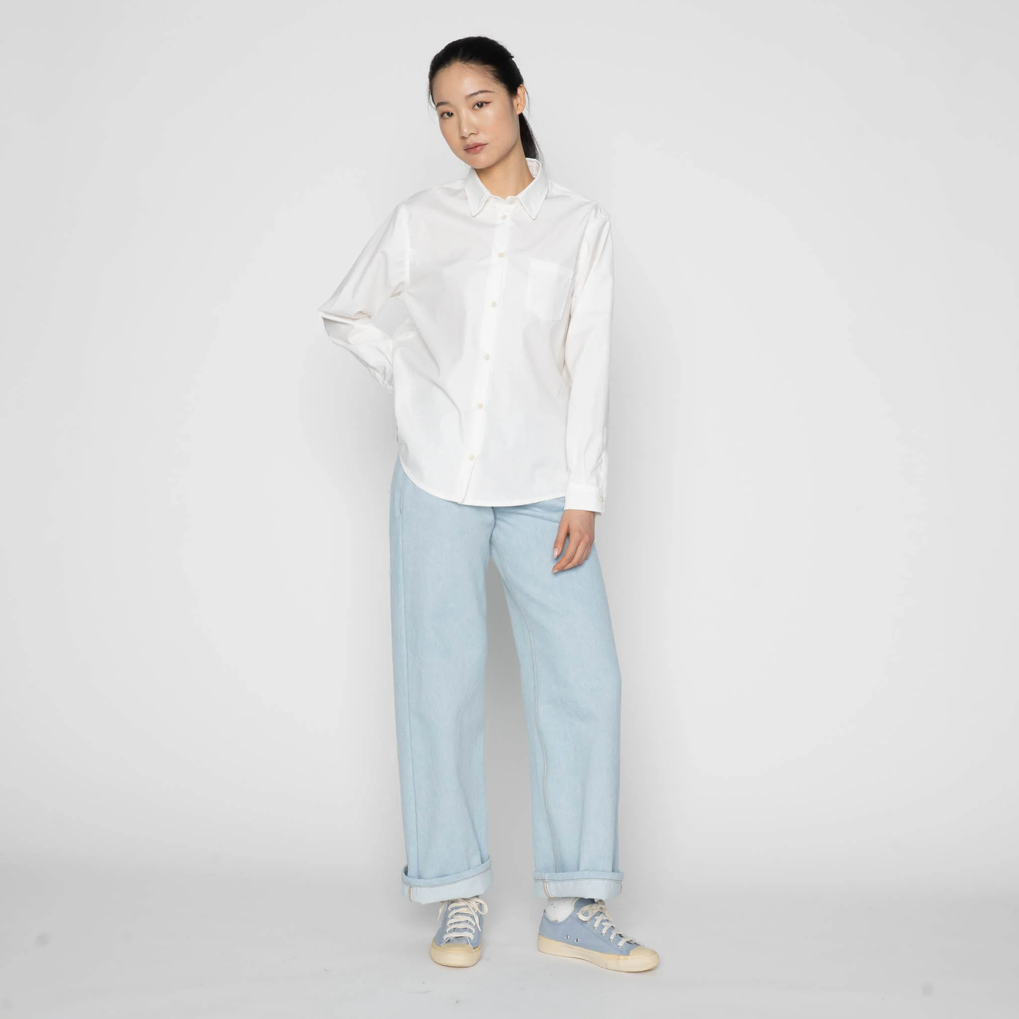 Wide Wild West - Secret Agent Denim - Bleach Blue - Image 8