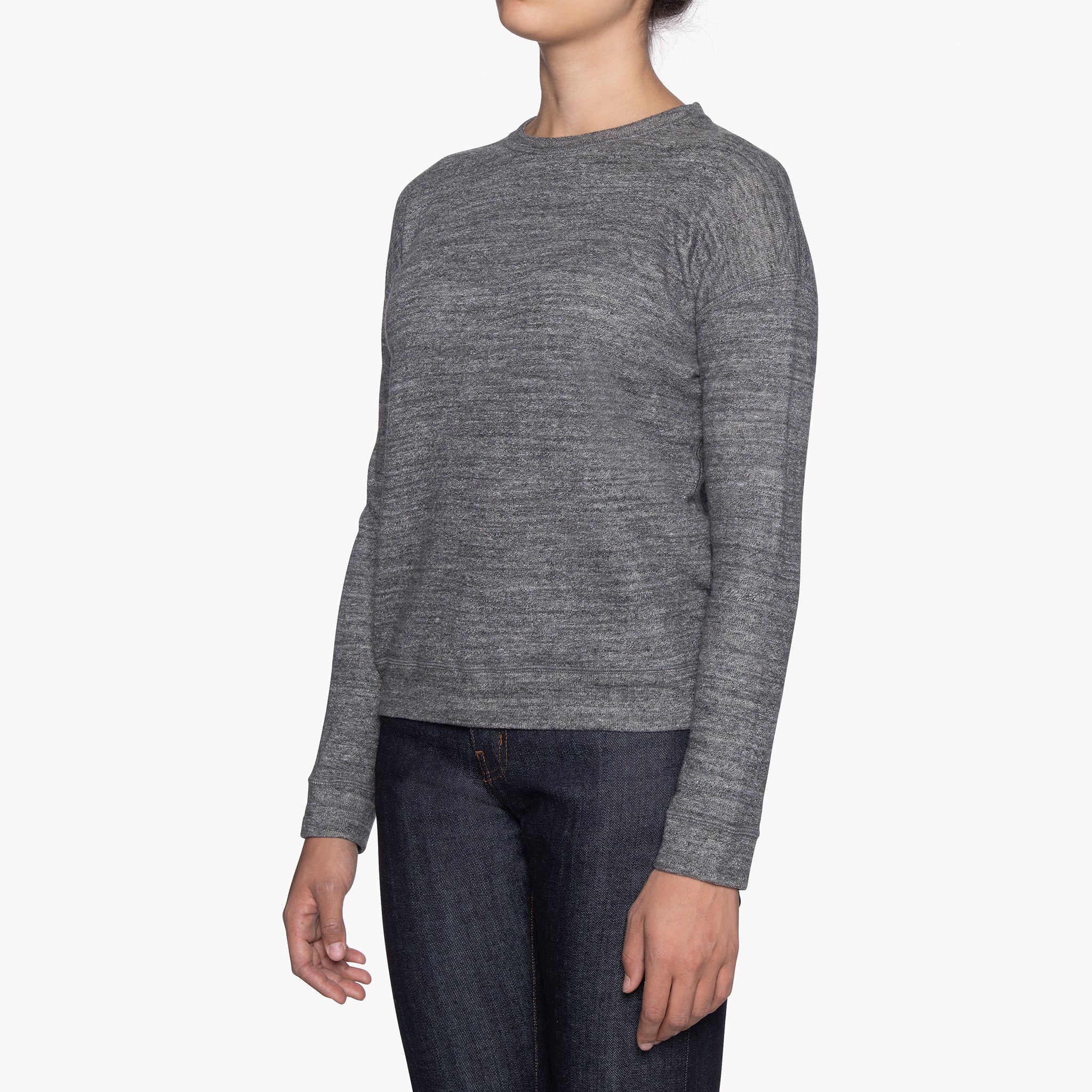 Women's - Weekend Crew - Vintage Doubleface - Charcoal - Image 3