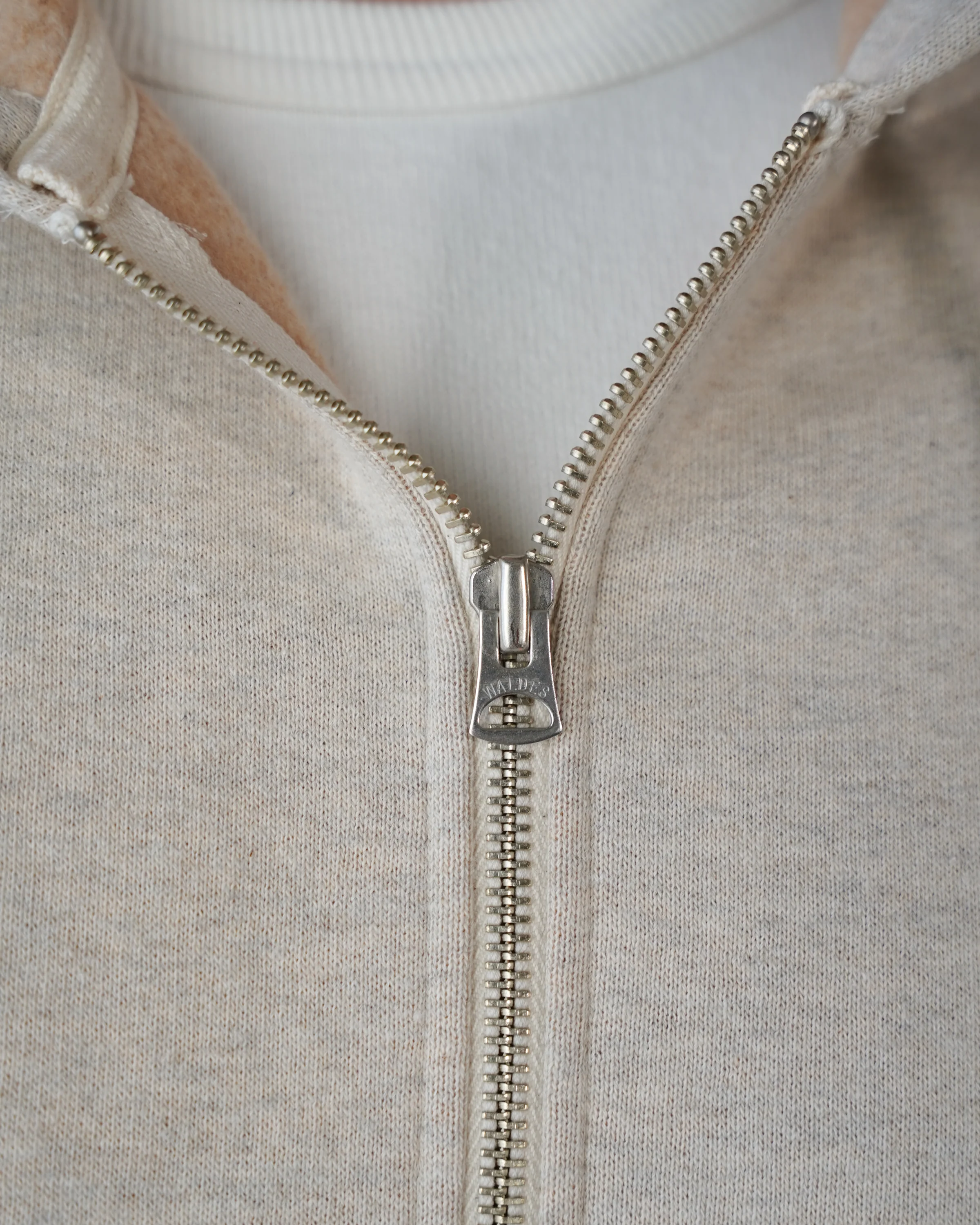 Zip Hoodie - Fleeced Foxfibre® - Oatmeal - Image 6